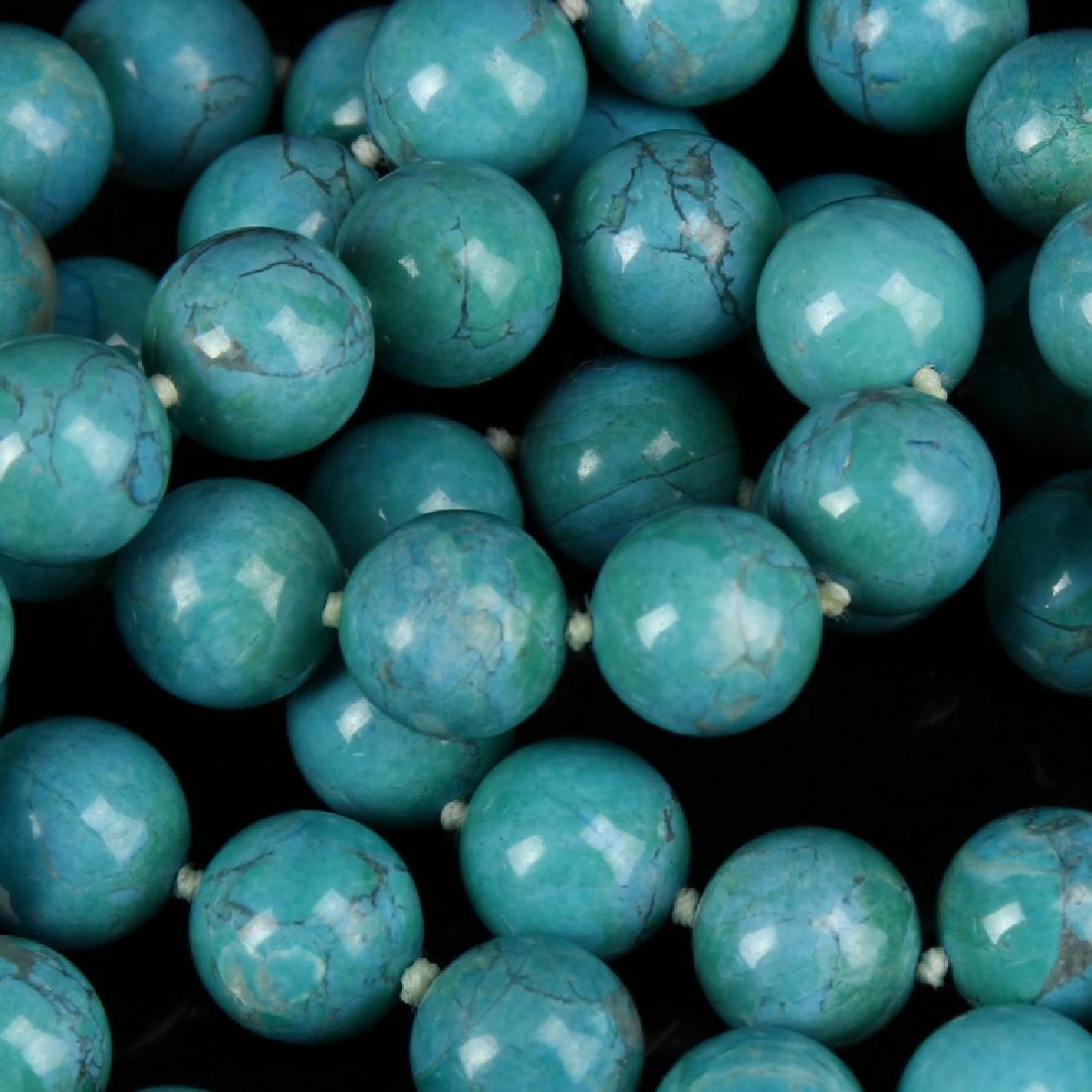 Tibetan Turquoise Stone Necklace (1 of 2)