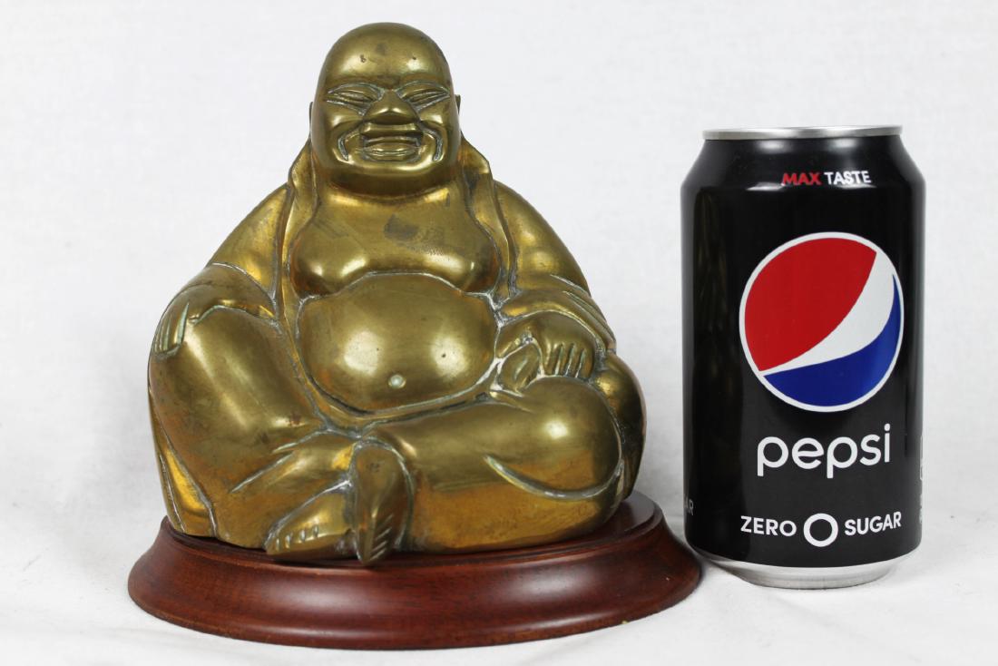 Antique Chinese Budda Statue Made with Brass (1 of 9)