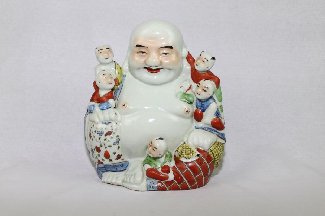 Antique Chinese Porcelain Budda Statue (1 of 6)