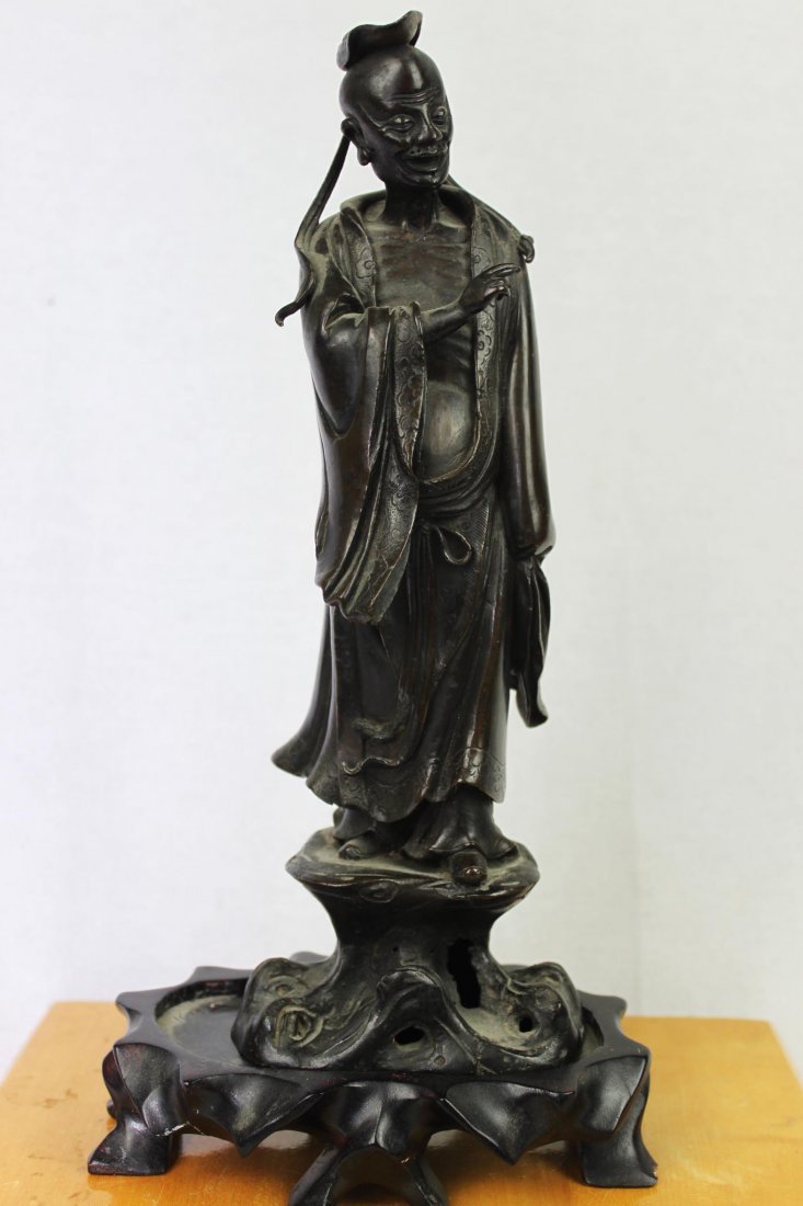 Hand Carved Chinese Antique Bronze Statue (1 of 10)