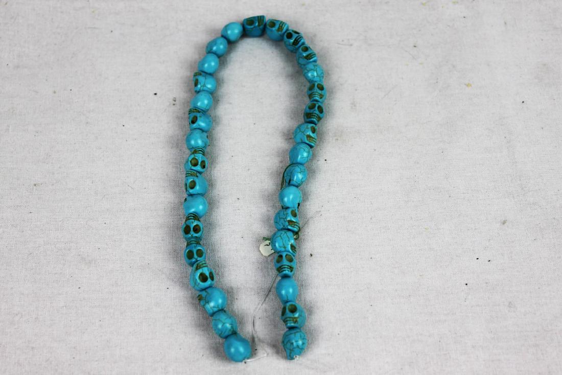 Turquoise Necklace with Skull Shape (1 of 4)