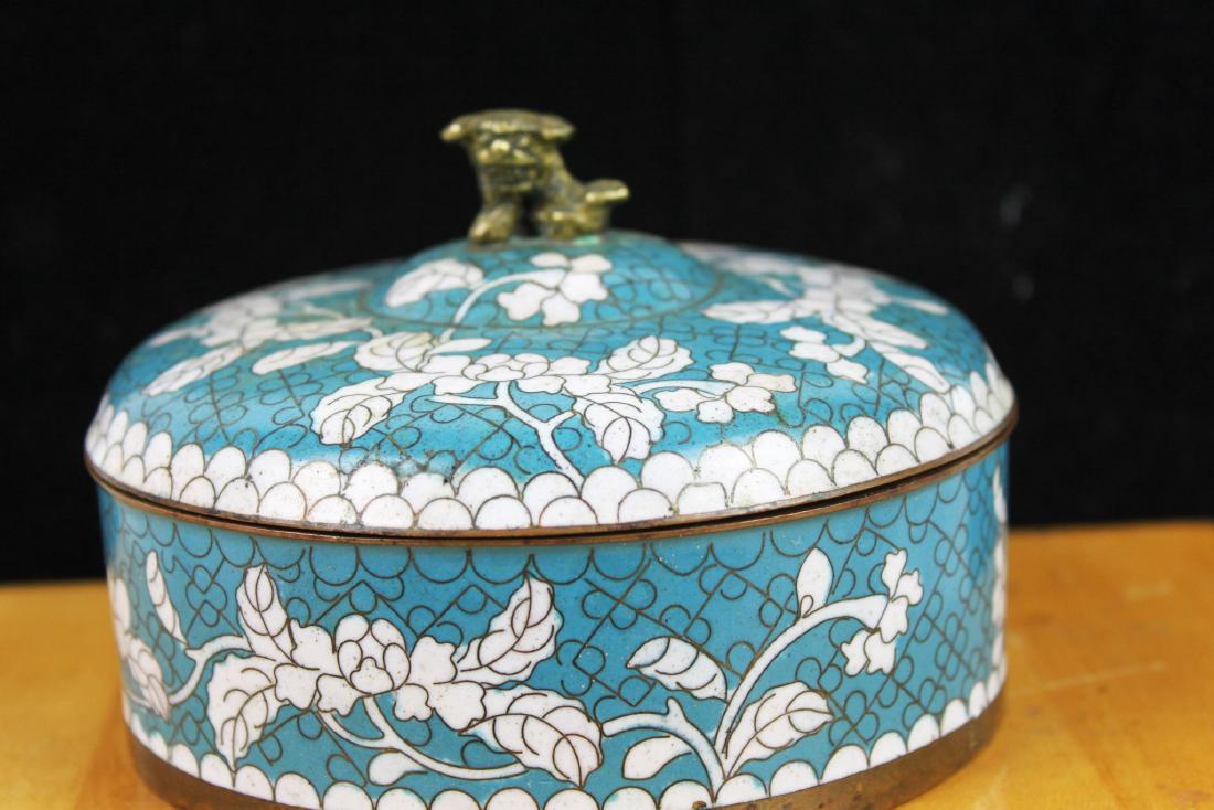 Antique Chinese Cloisonne Box (1 of 10)