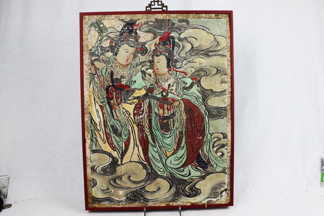Chinese Antique Wood Panel Painting (1 of 10)