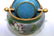 Small Chinese Wucai Cloisonne Bowl with Cover - 8