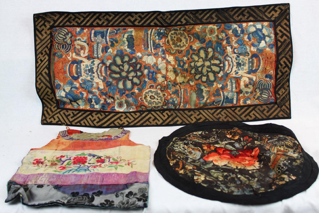 Three Pieces Chinese Silks (1 of 10)