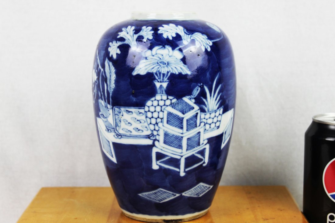 Antique Chinese Blue Porcelain Vase (1 of 10)