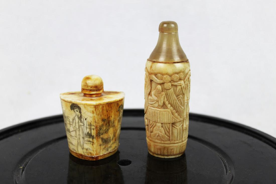 Two Antique Hand Carved Snuff Bottle (1 of 10)