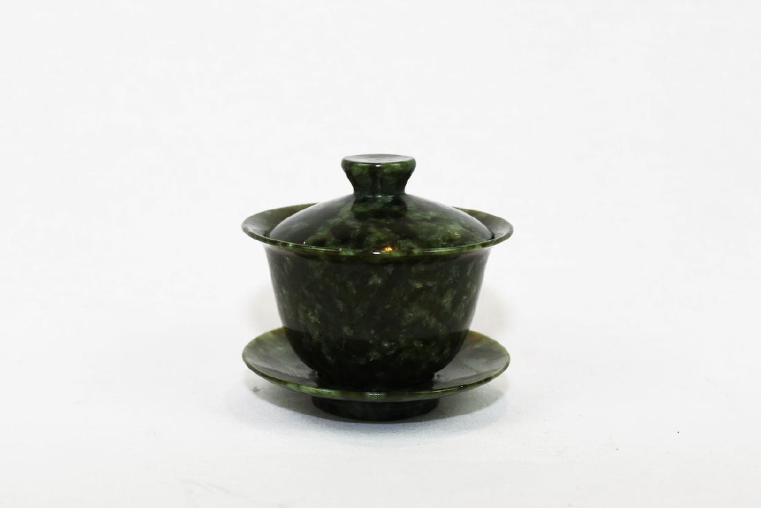 Antique Chinese Tea Cup With Stand and Cover Fully Made (1 of 8)