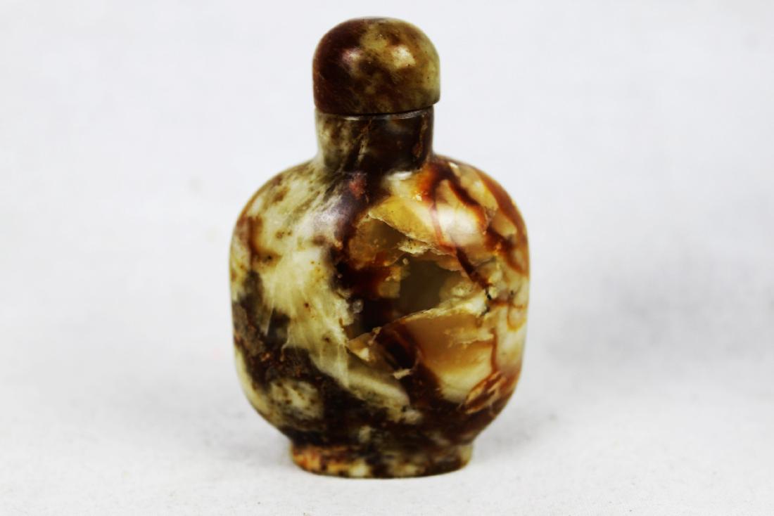 Antique Hand Carved Stone Snuff Bottle (1 of 7)