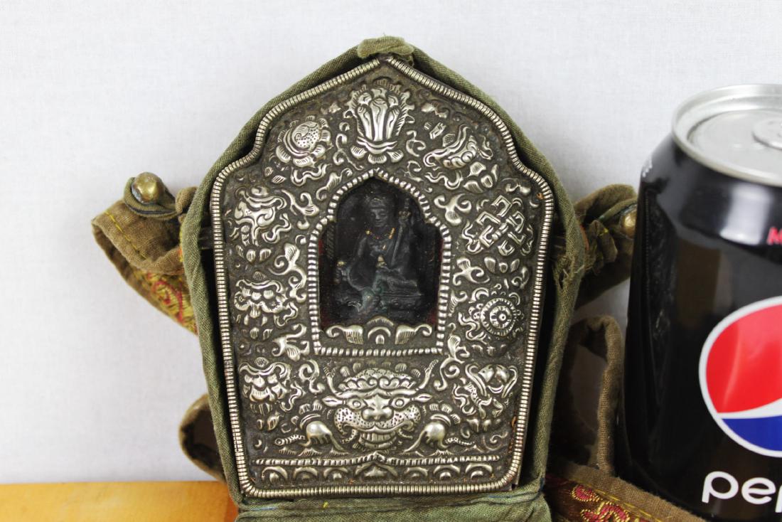 Antique Tibetan Statue in Bronze Box (1 of 8)