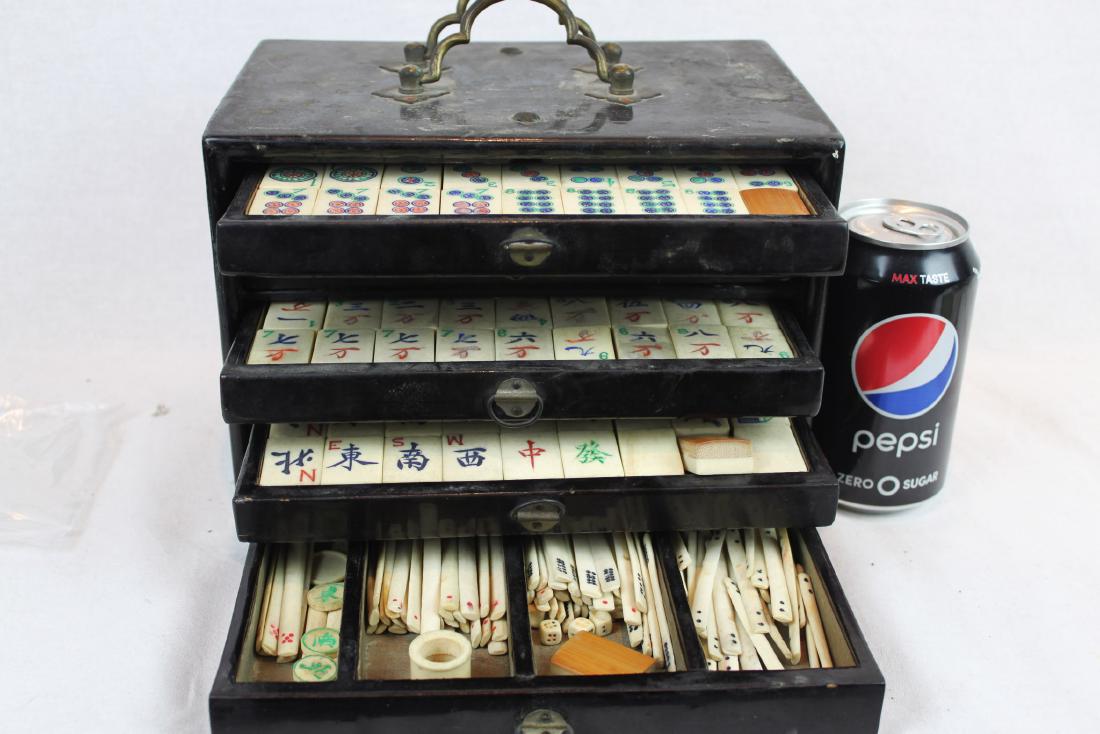 Antique Chinese Majong Set (1 of 10)