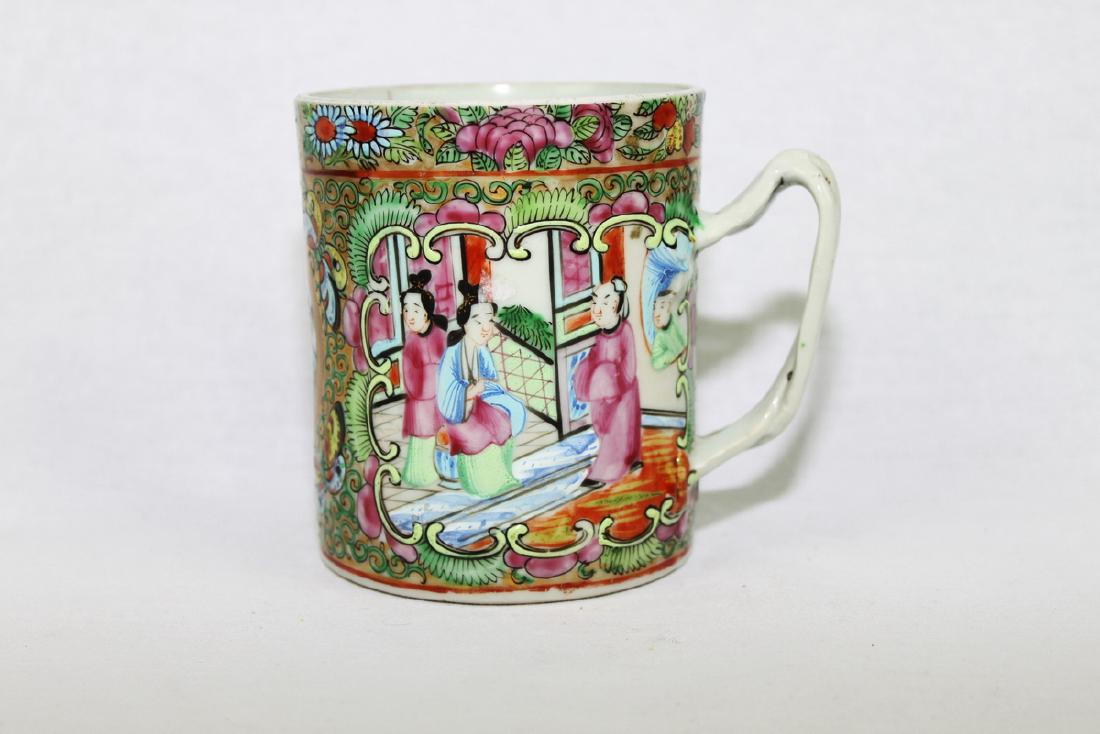 Antique Chinese Rose Medallion Mug (1 of 7)
