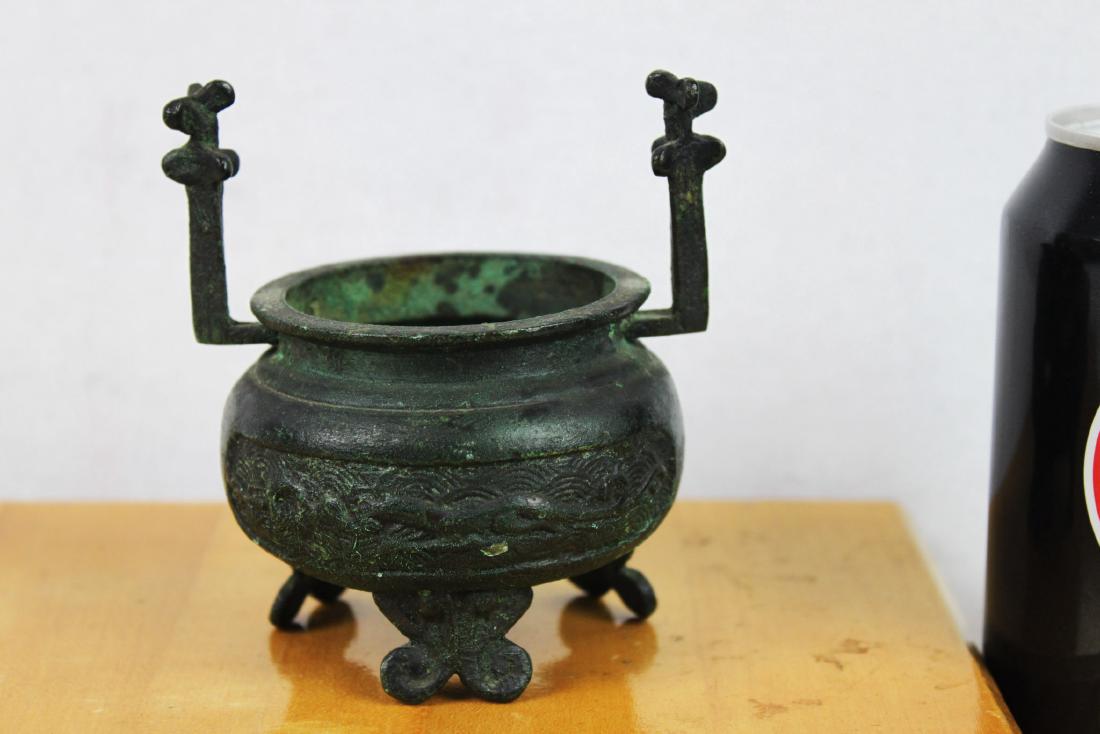 Antique Bronze Incense Burner: 3''x3.5''.