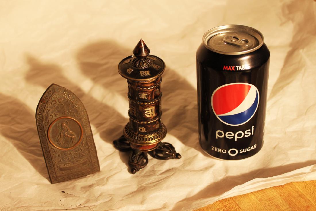 Jesus Christ Metal and Metal Symbol of Islam (Old: 2''x4''. 1.5''x5''.