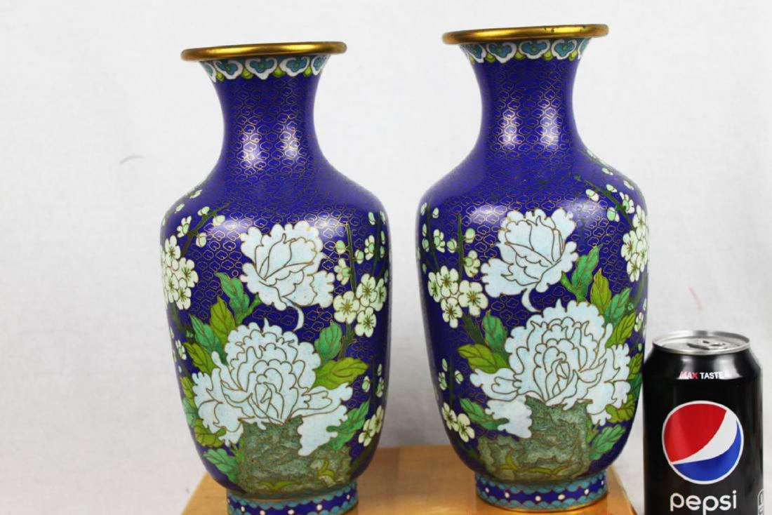 Two Chinese Cloisonne Vases (1 of 10)
