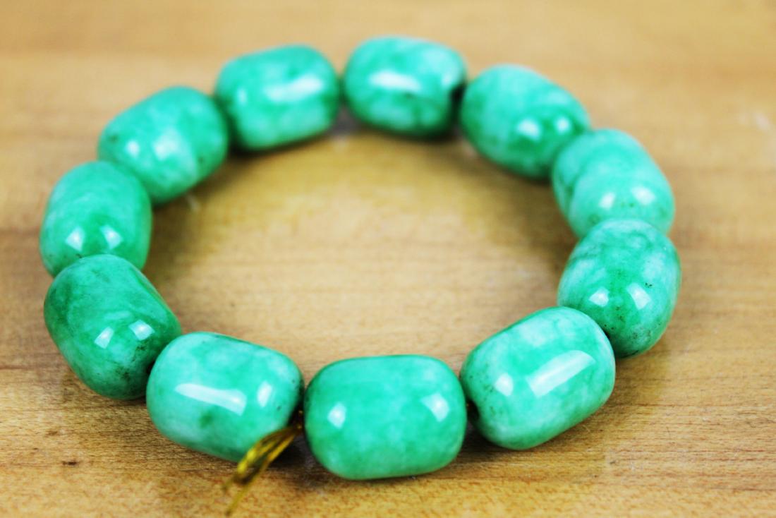 Antique Chinese Emerald Bracelets (1 of 2)