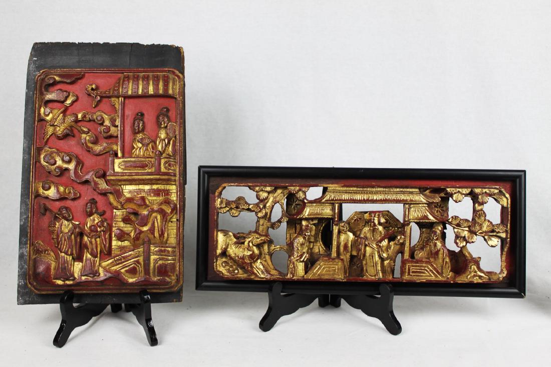 Antique Hand Carved Wood Panel (1 of 10)