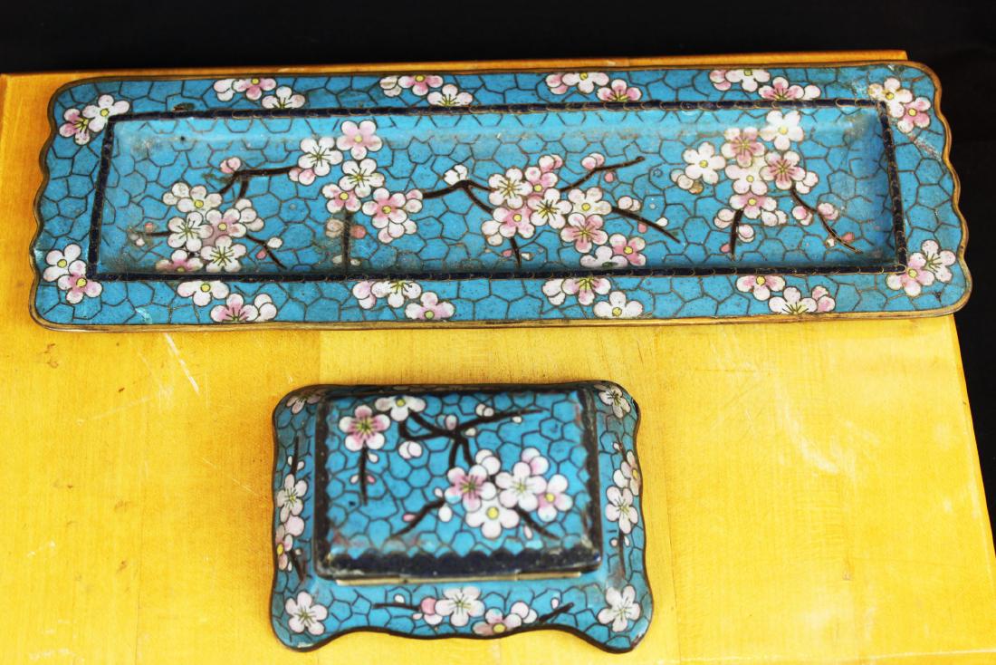 Antique Chinese Cloisonne Plates (1 of 15)