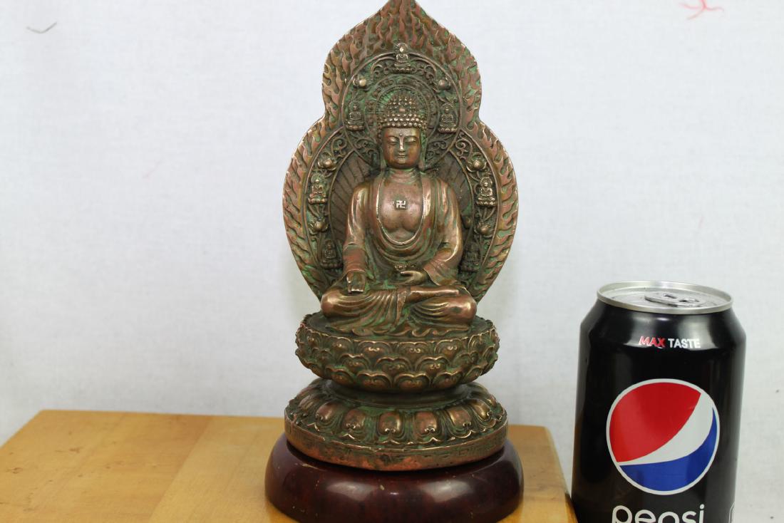 Antique Chinese Bronze Buddha Statue (1 of 10)