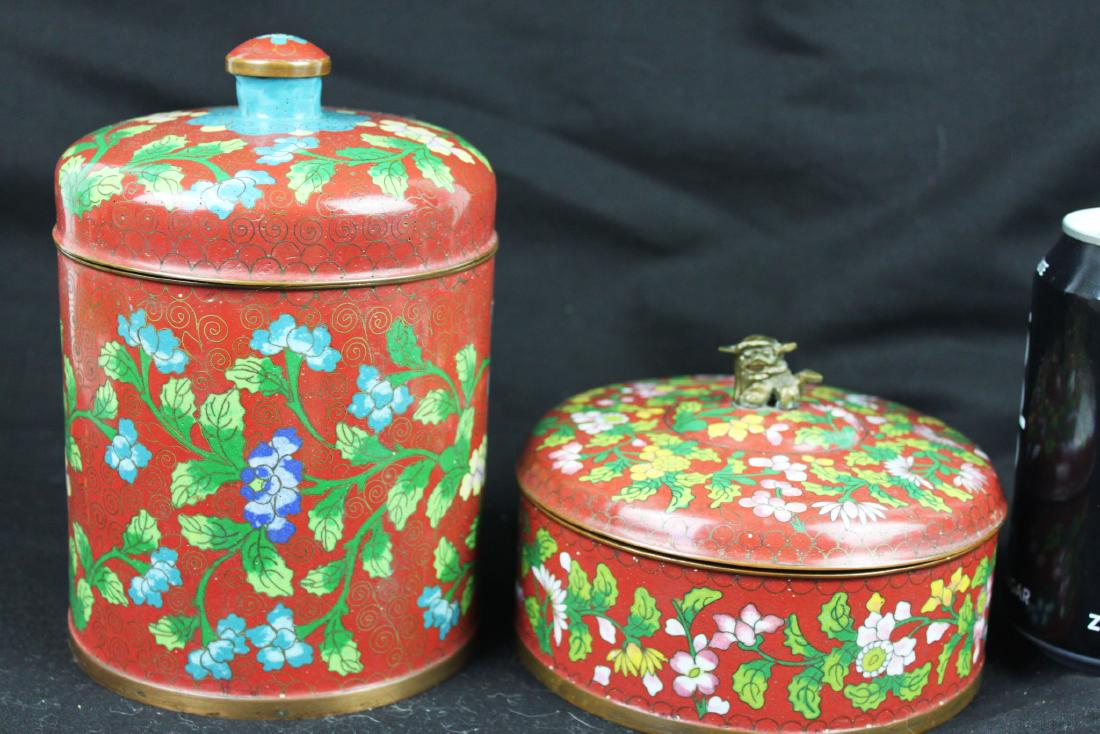 Two Chinese Cloisonne Items (1 of 8)