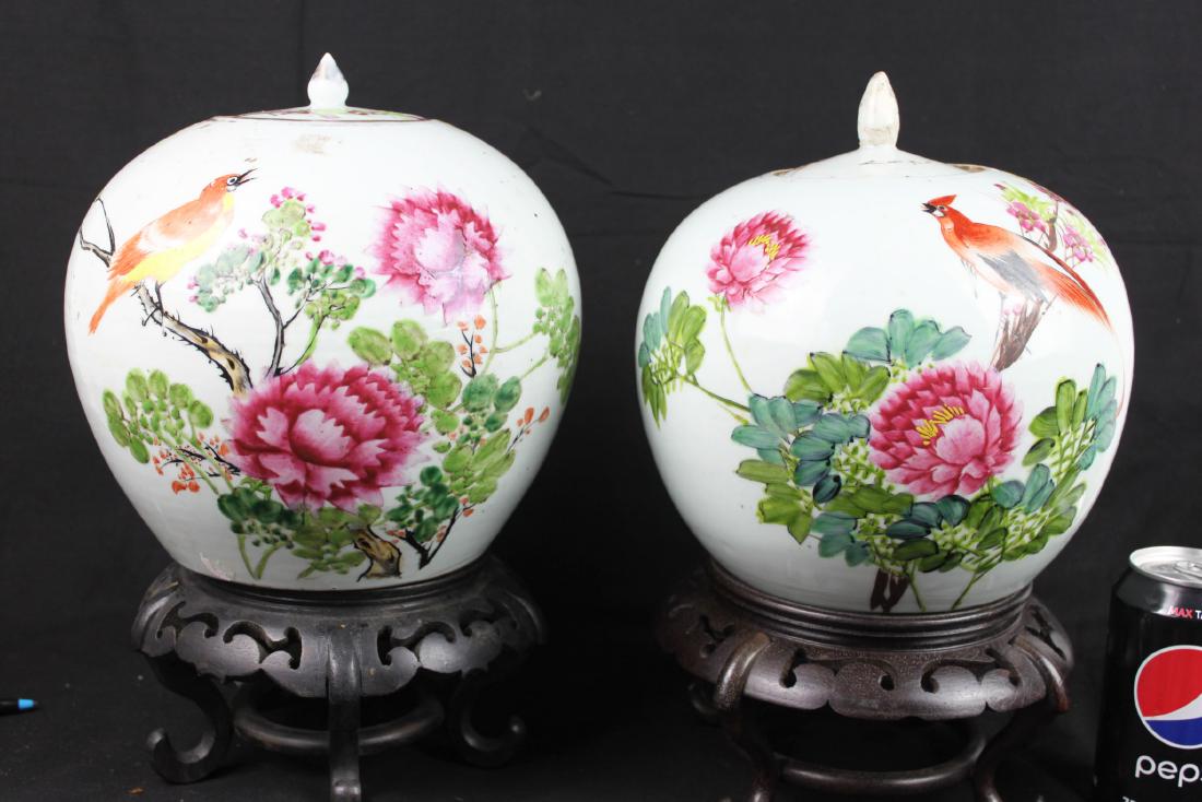 A Pair Antique Chinese Porcelain Jar (1 of 20)