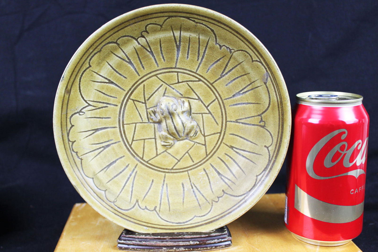 Antique Chinese Gild Yellow Junyao Plate (1 of 5)