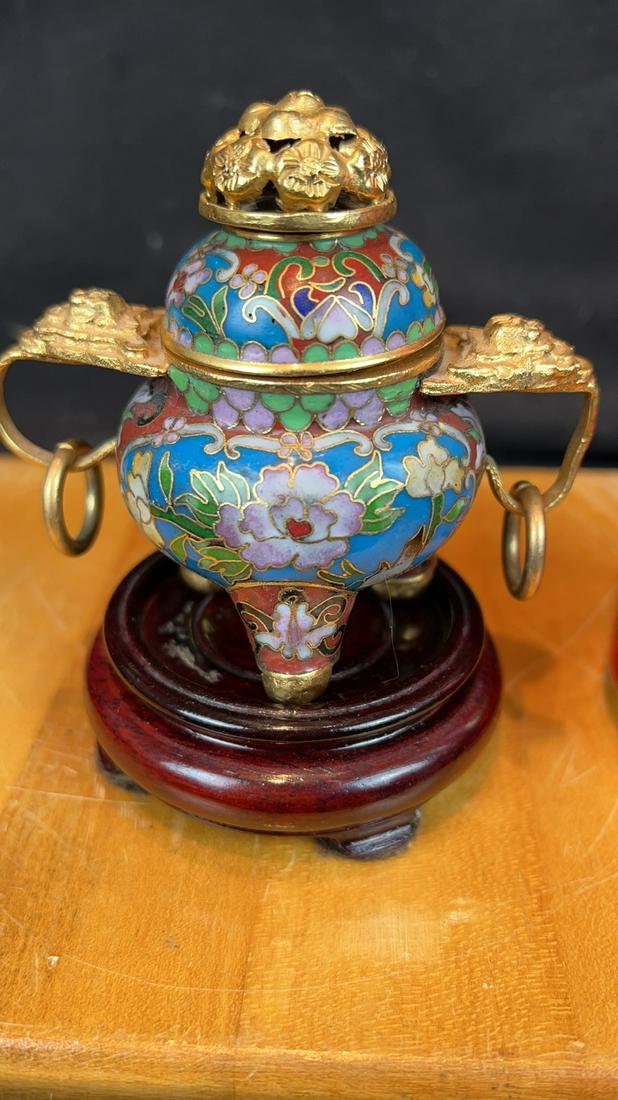 Chinese Cloisonne Censor Burner (1 of 9)