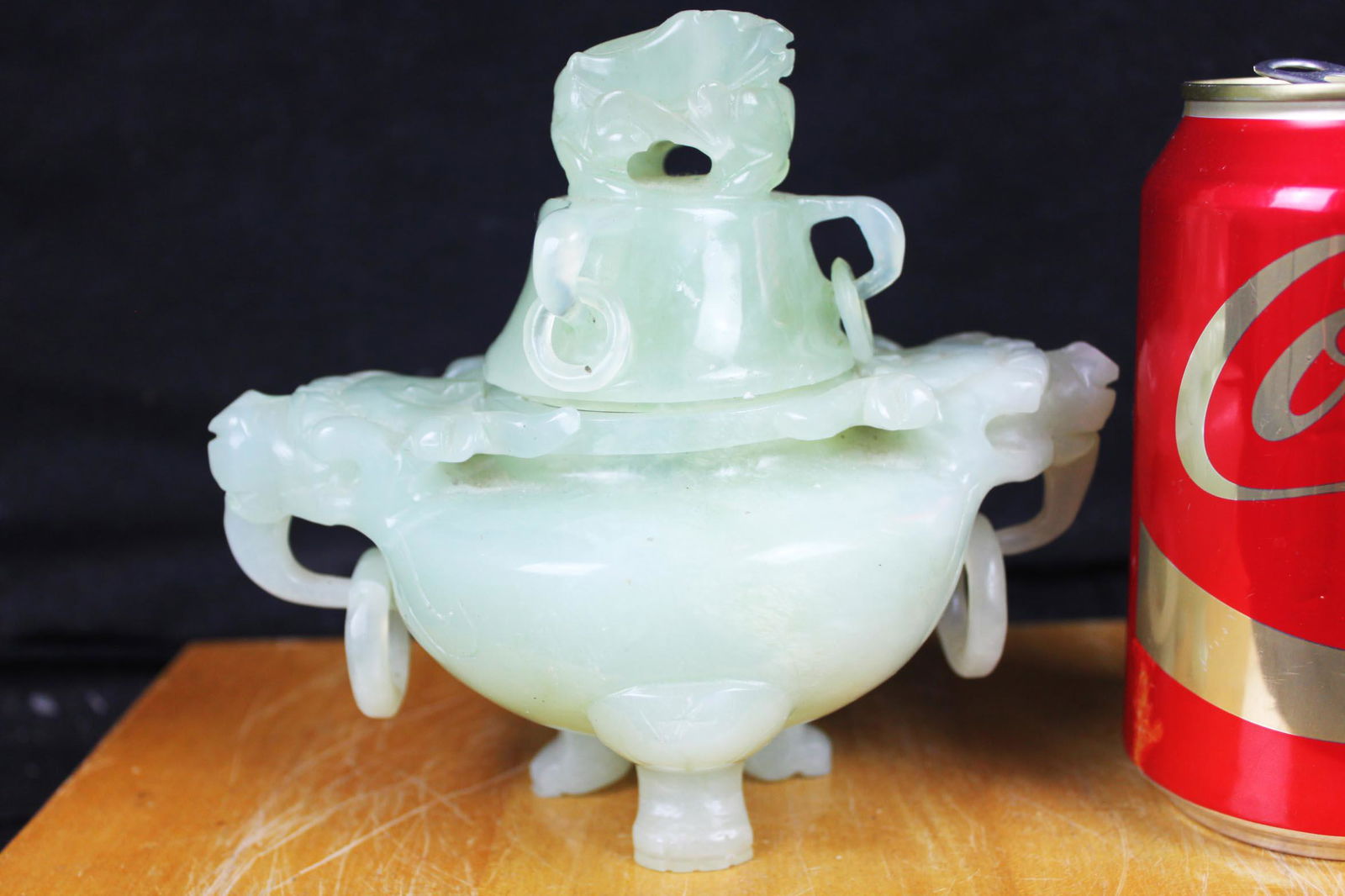 Chinese Hand Carved Jade Censor burner (1 of 11)