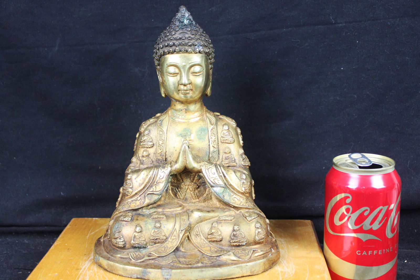 Antique Bronze Chinese Buddha Statue (1 of 13)