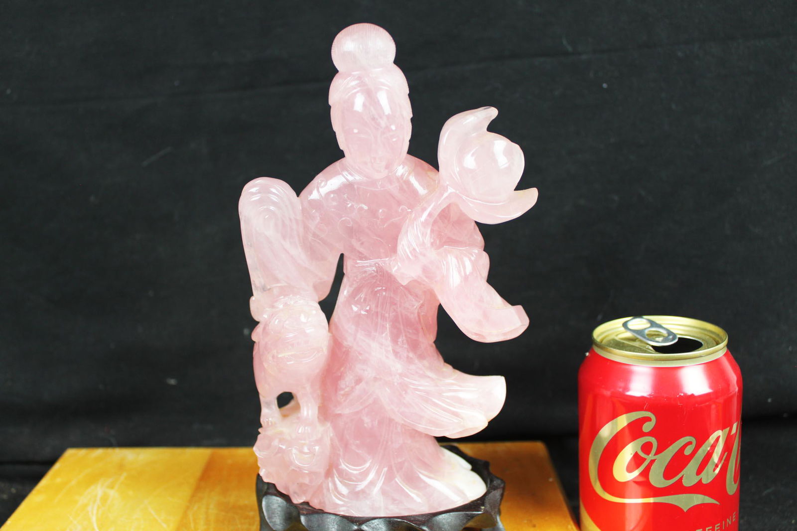 Hand Carved Chinese Crystal GuanYin Statue (1 of 10)