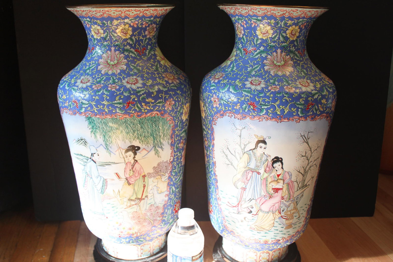 A Pair Chinese copper enamel Vase - Large (1 of 20)