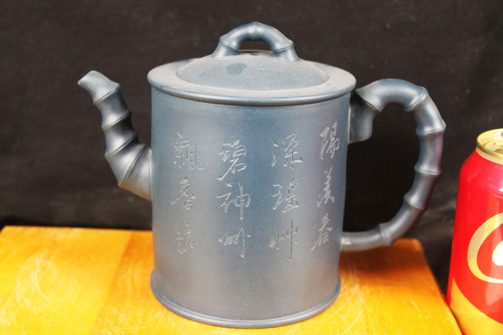 Full Handmade Yixing Zisha Teapot-purpole clay teapot: 7''x5.5''x4''