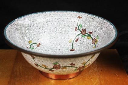 Small Enamel Chinese Cloisonne Bowl