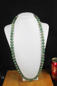Chinese hand made jade necklace