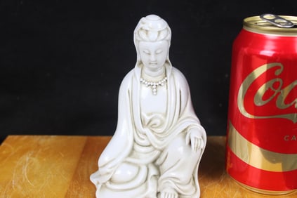 Chinese White Porcelain Guan Yin Statue