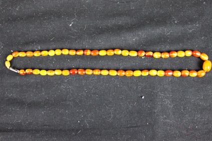 Antique Chinese Amber Necklace