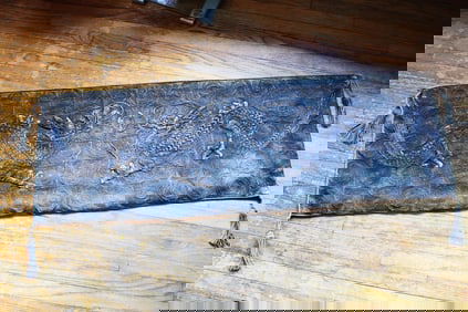 Antique Chinese Hand Carved Dragon Patterns Silks
