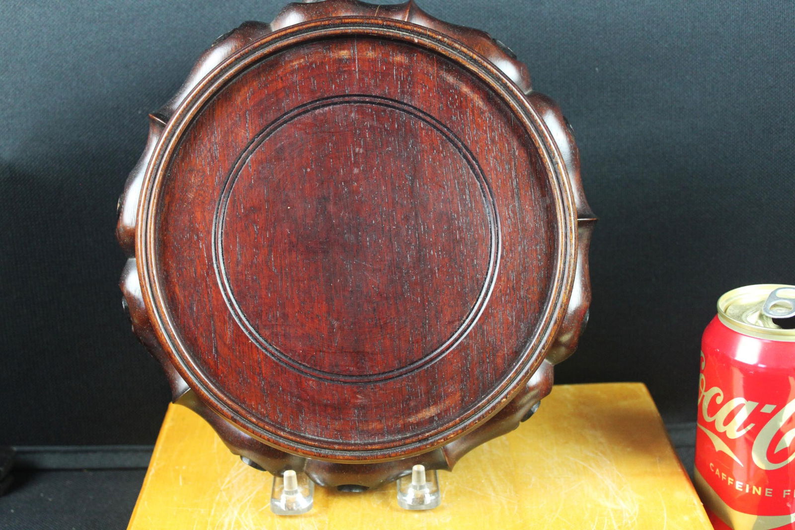 Antique Chinese Carved Hardwood Display Stand (1 of 5)