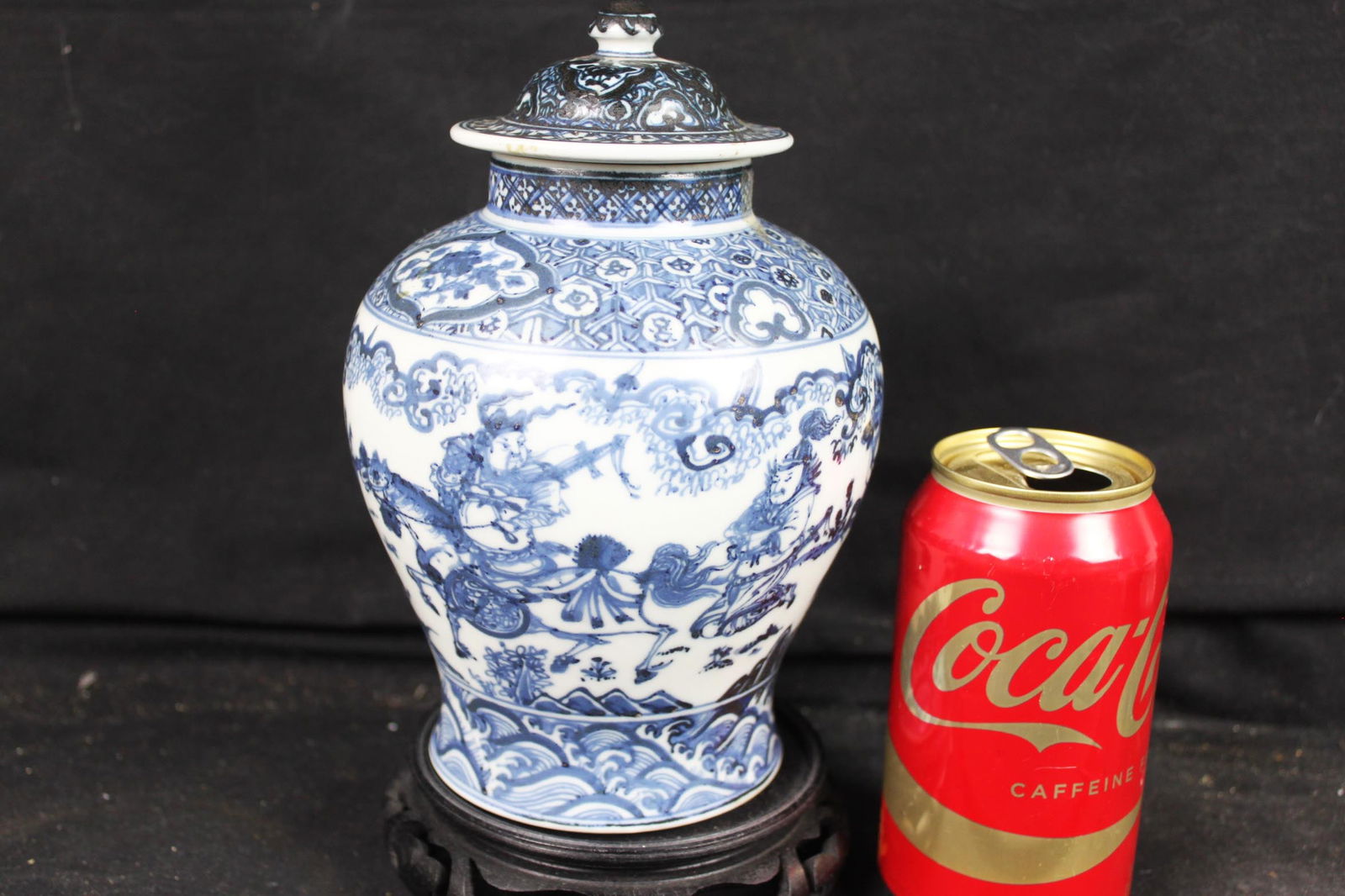 Antique Chinese Blue&White porcelain vase lamp (1 of 7)