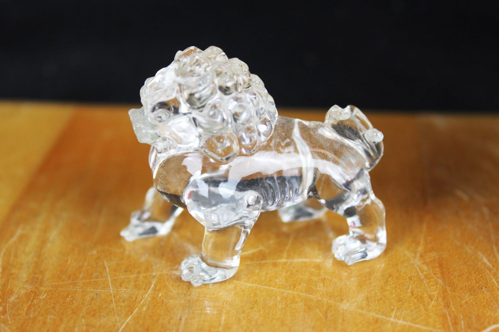 Hand carved crystal figure (1 of 4)