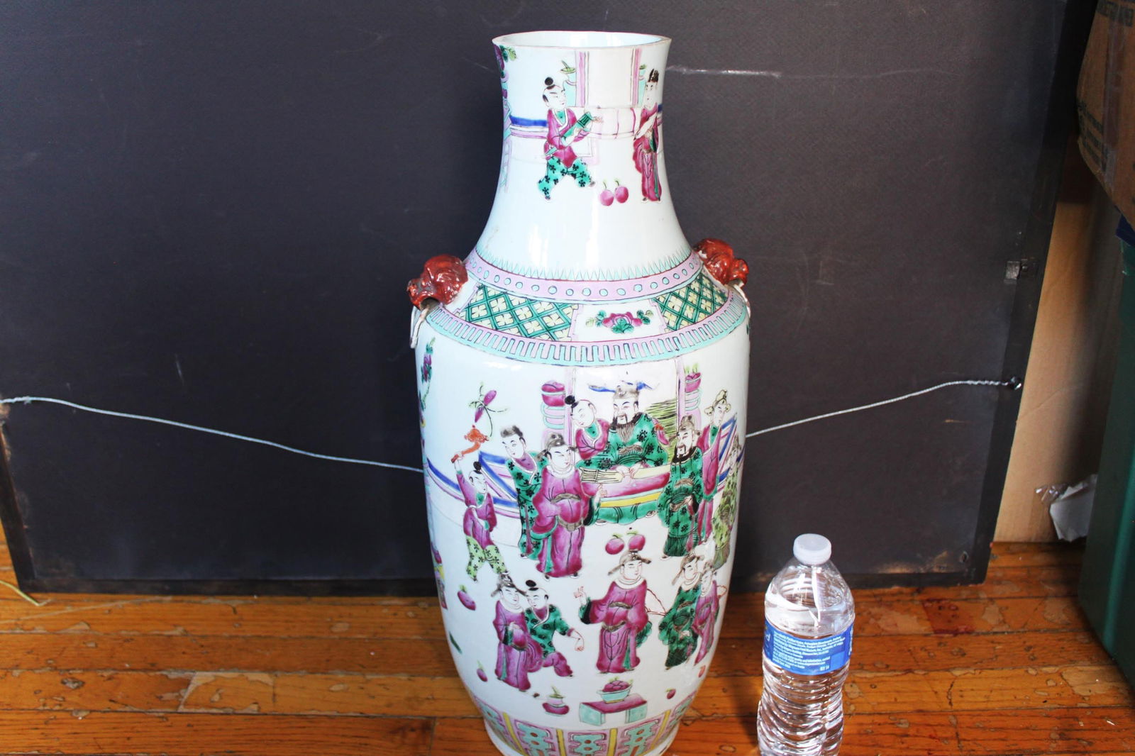 Antique Chinese Ceramic Hand Painted Posy Vase,1900s (1 of 13)
