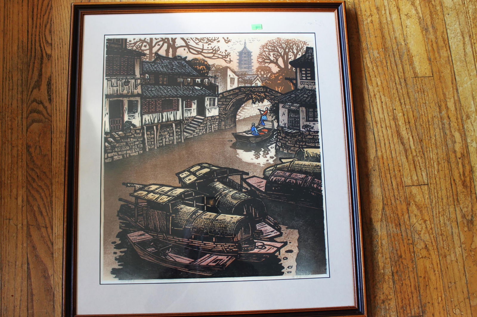 Chinese Hand Carved Painting -Jan, 1987 - Canal city Suzhou China. (1 of 8)