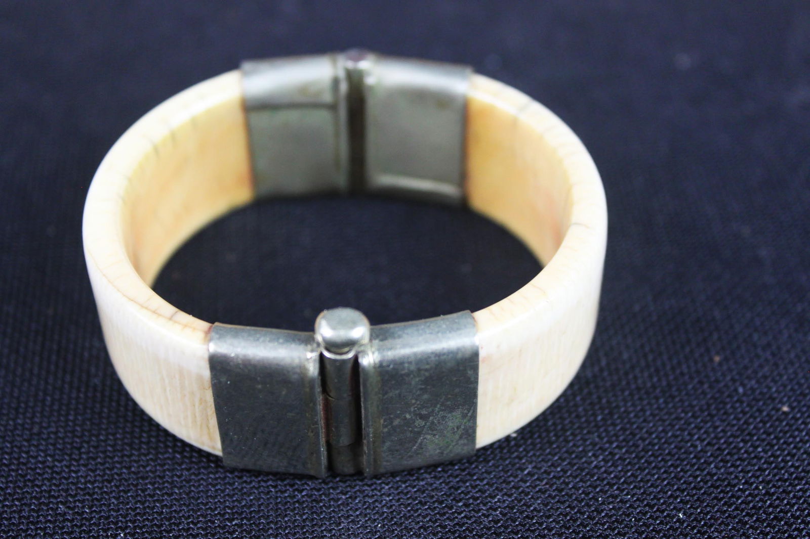 Hinged Bone Bangle Bracelet (Vintage) (1 of 5)
