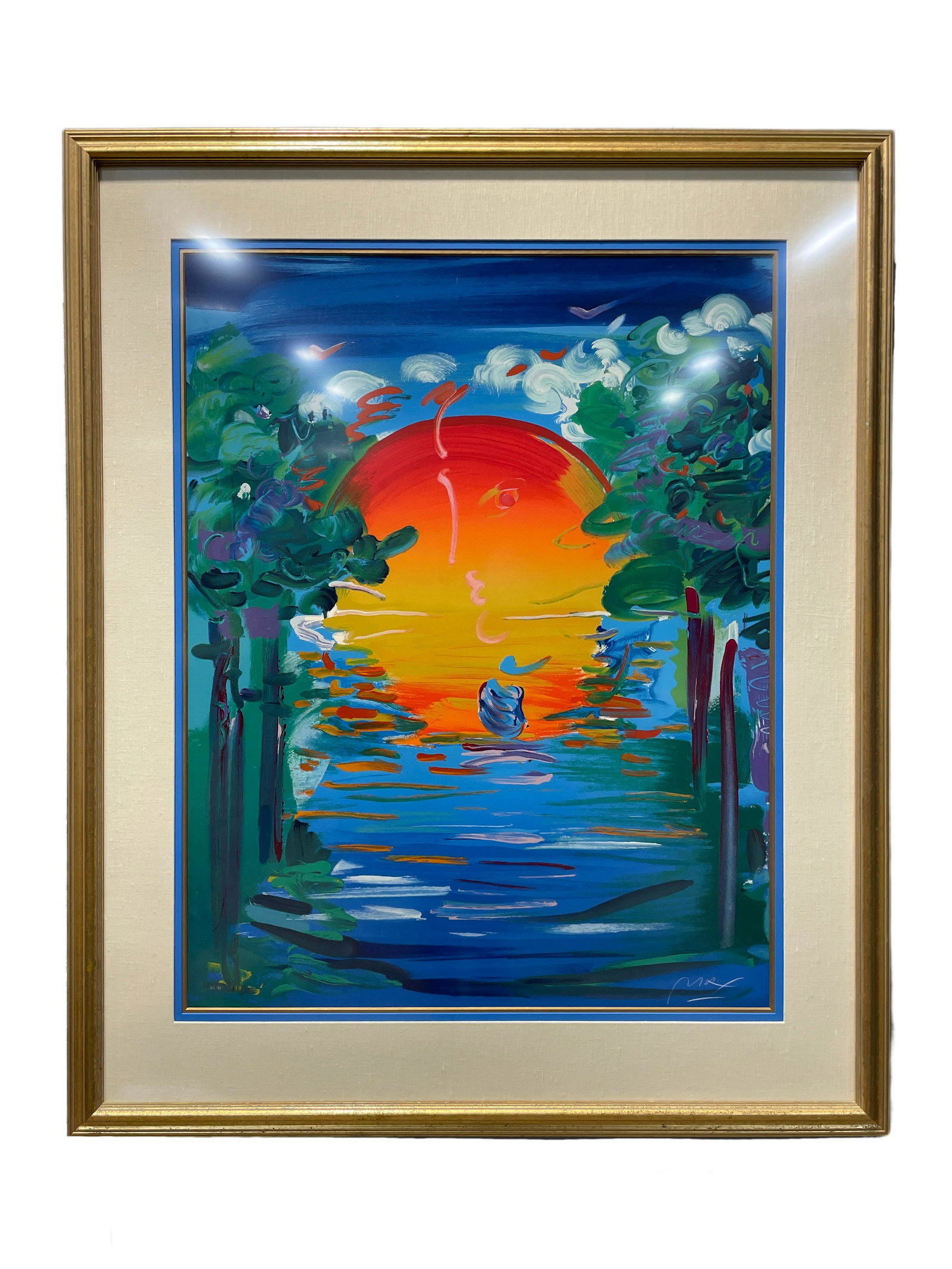 Peter Max "The Better World" Hand Embellished Serigraph: Peter Max "The Better World" Hand Embellished Serigraph 198953" x 43.5" Framed31.5" x 39.5" SerigraphLimited to 48 images hand worked by the artist. Print maker was Orangeline Press. Thee artist direc