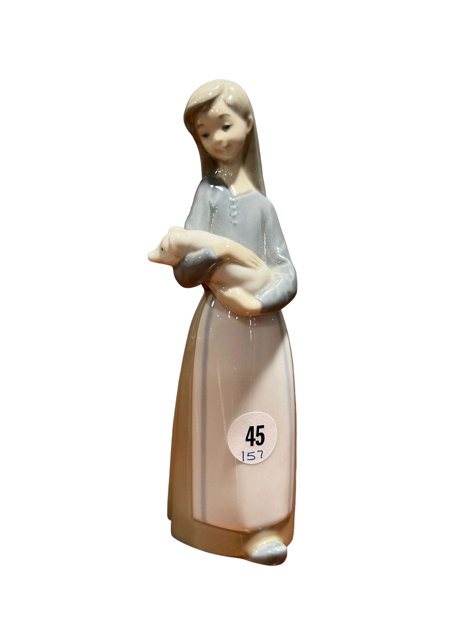 "Girl With Piglet" Lladro Figurine (1 of 4)