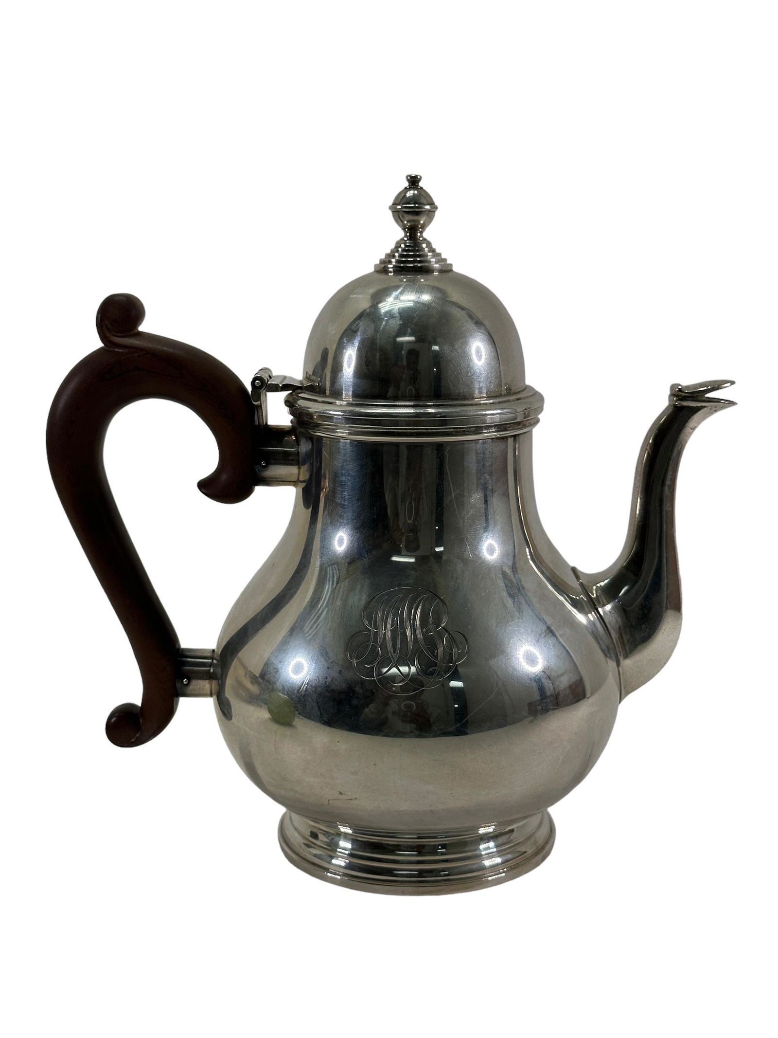 Sterling Gorham Teapot: Sterling Gorham Teapot. Weight is 20.64 OZT. Is 1 7/8 Pint and is 8" tall