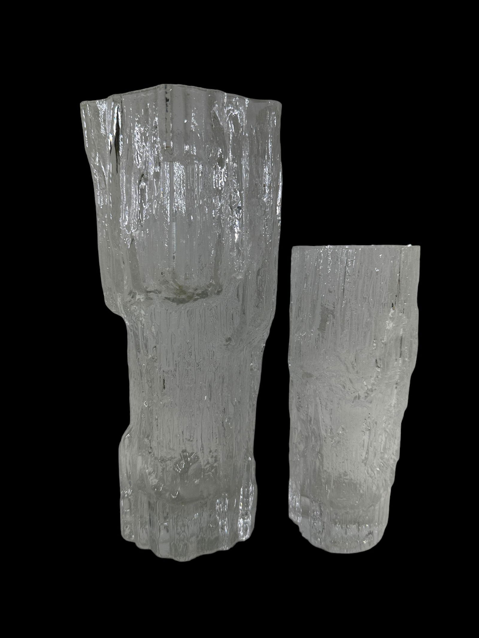 Set of 2 Tapio Wirkkala Iittala Art Glass Vases (1 of 4)