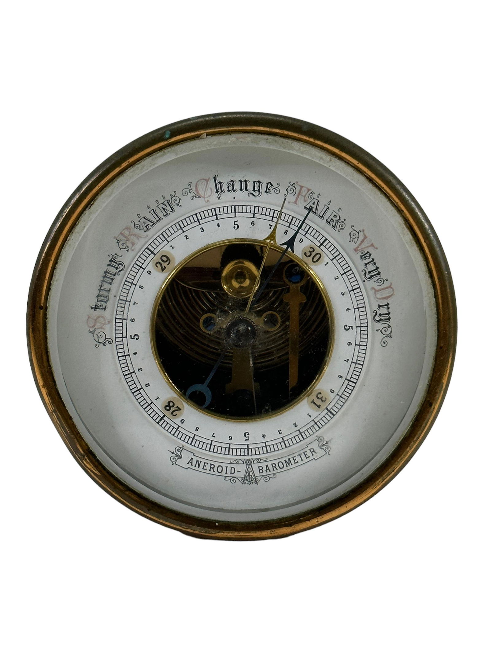 Vintage English Aneroid Barometer (1 of 4)