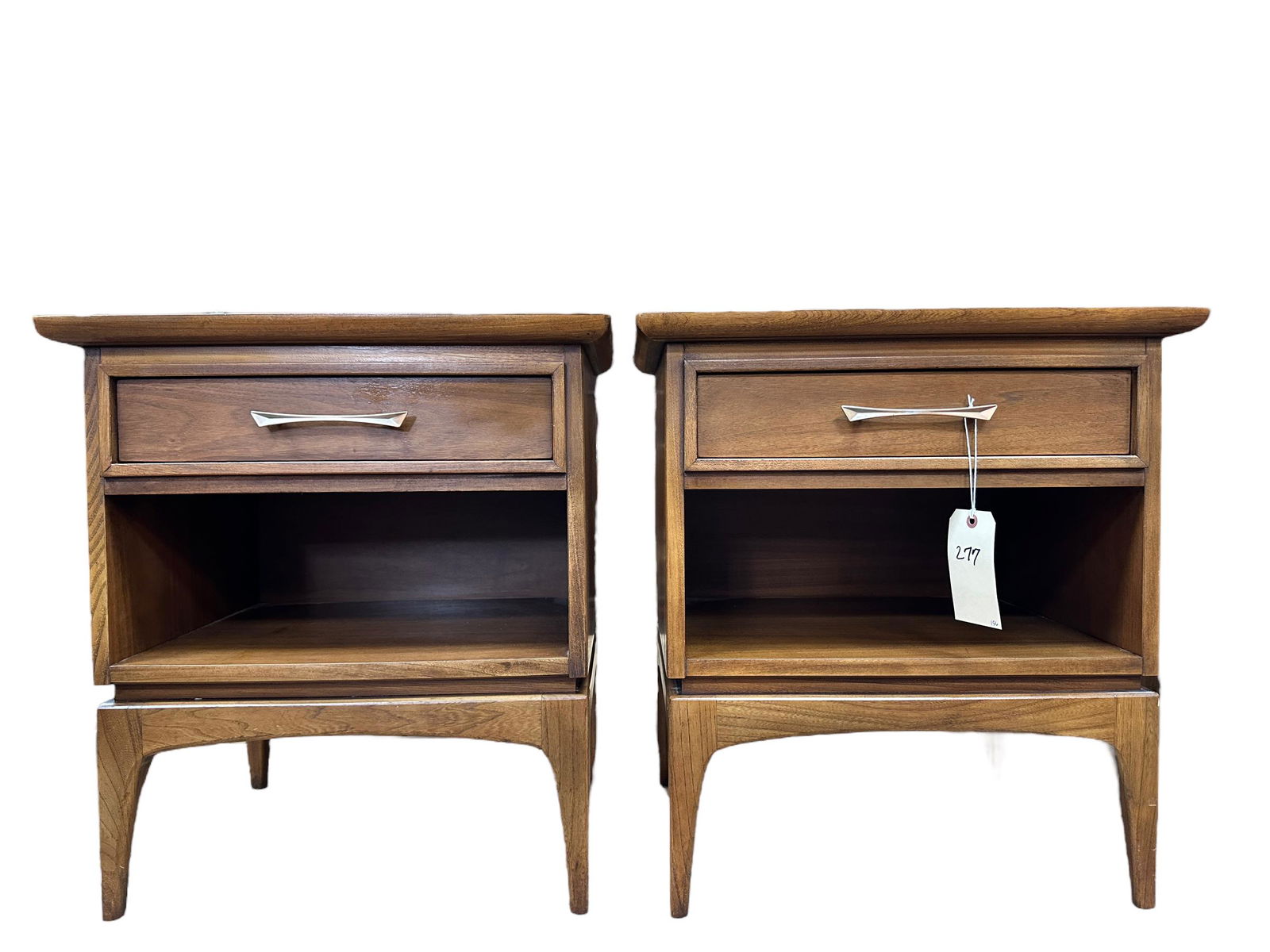 Pair MCM Kent Coffey "The Wharton"of Nightstand Tables (1 of 6)