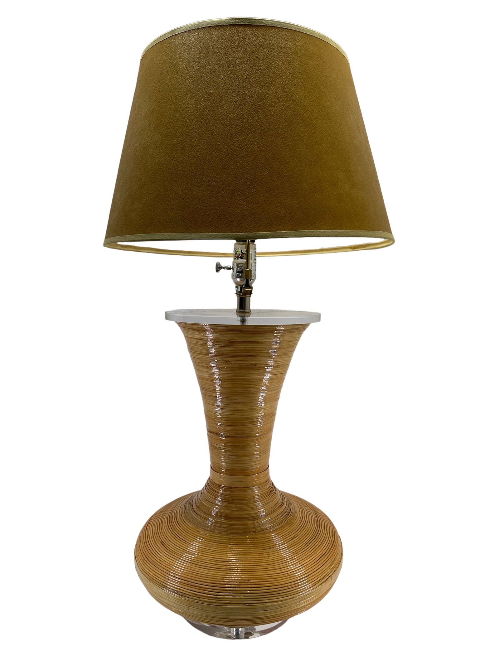 Rattan Lamp By Couture Lamps Inc. Auction